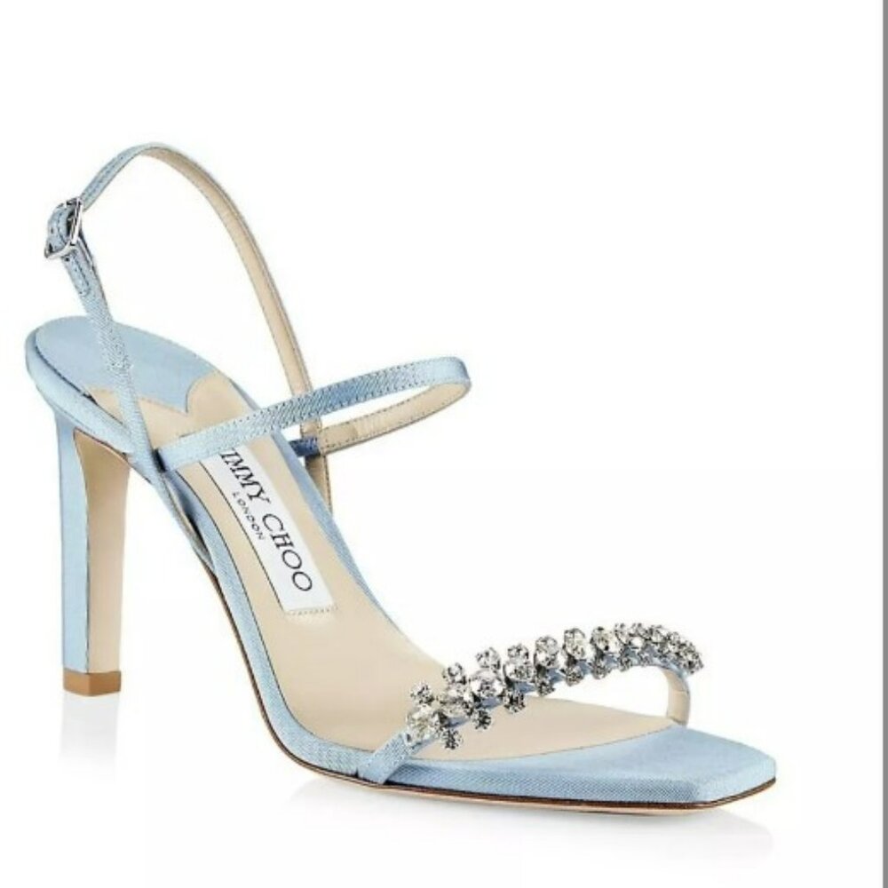 Jimmy Choo Meira Crystal-Embellished Sandals